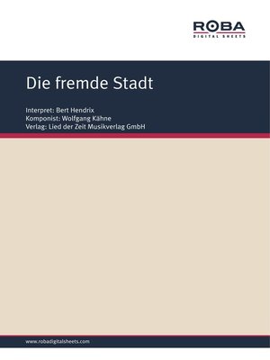 cover image of Die fremde Stadt